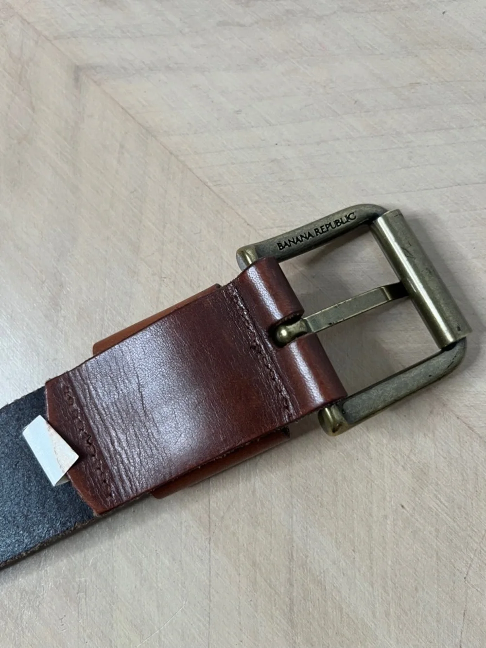 Banana Republic Men's Classic Brown Leather Belt - Size 36